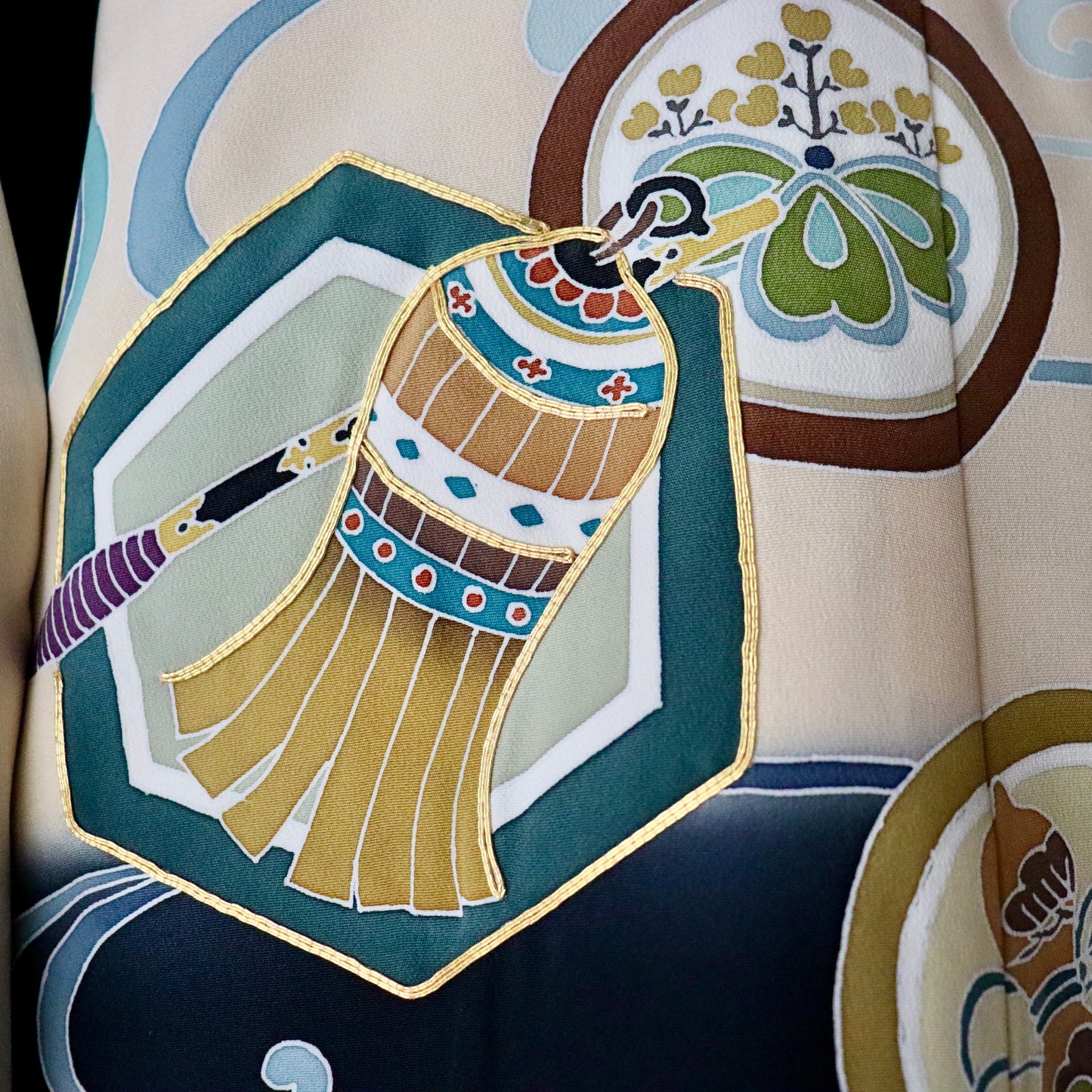 五歳 御祝着セット「熨斗目亀甲丸文」