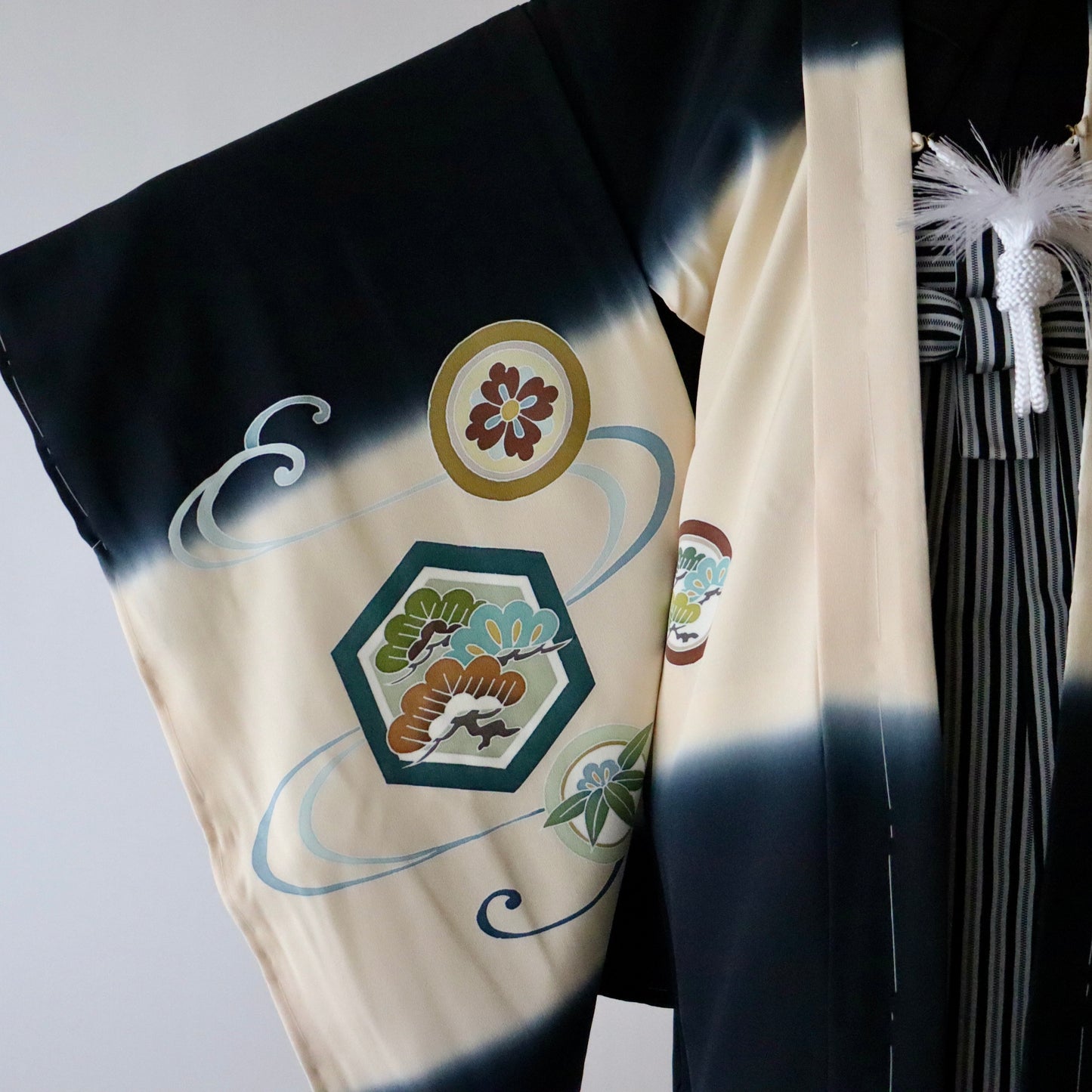 五歳 御祝着セット「熨斗目亀甲丸文」