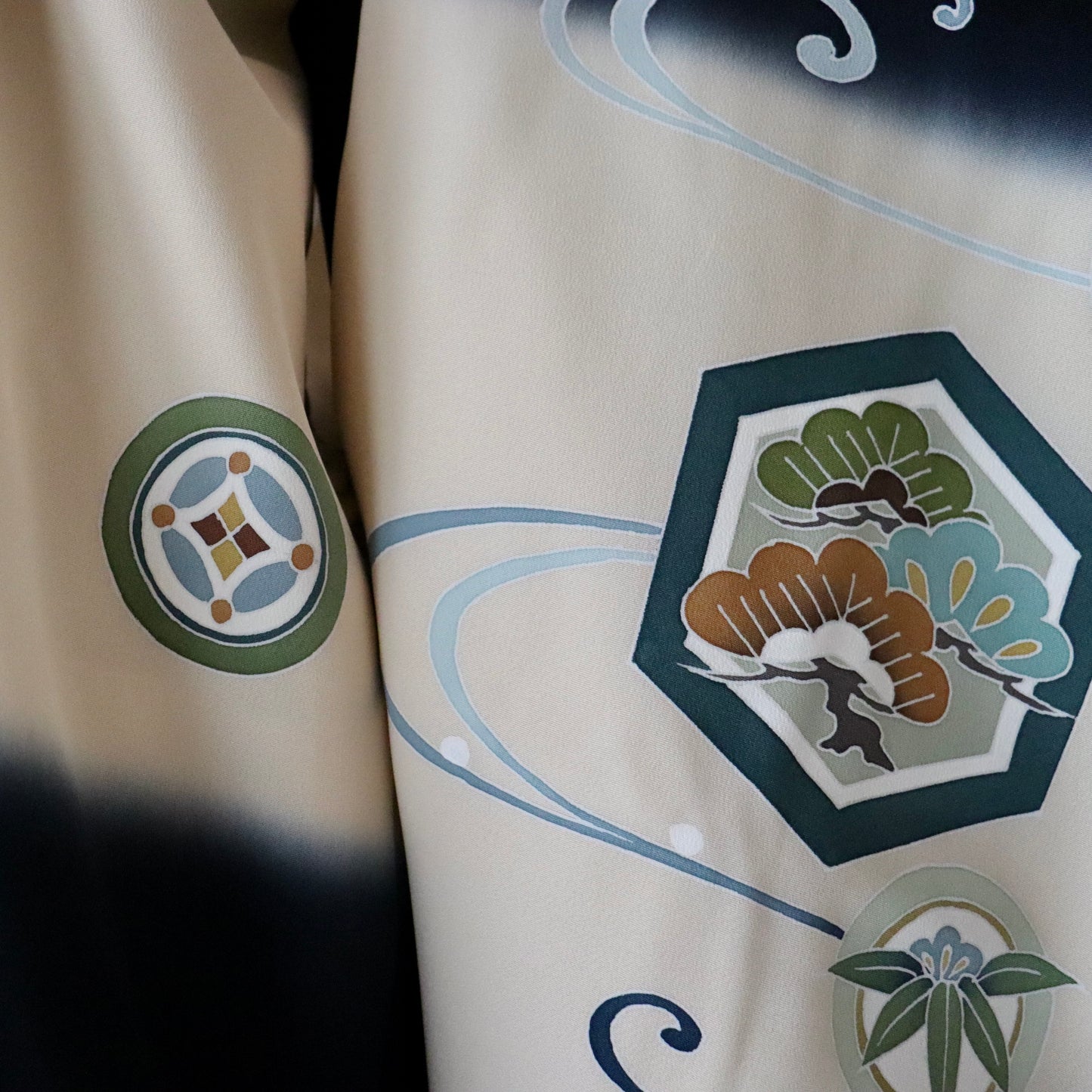 五歳 御祝着セット「熨斗目亀甲丸文」