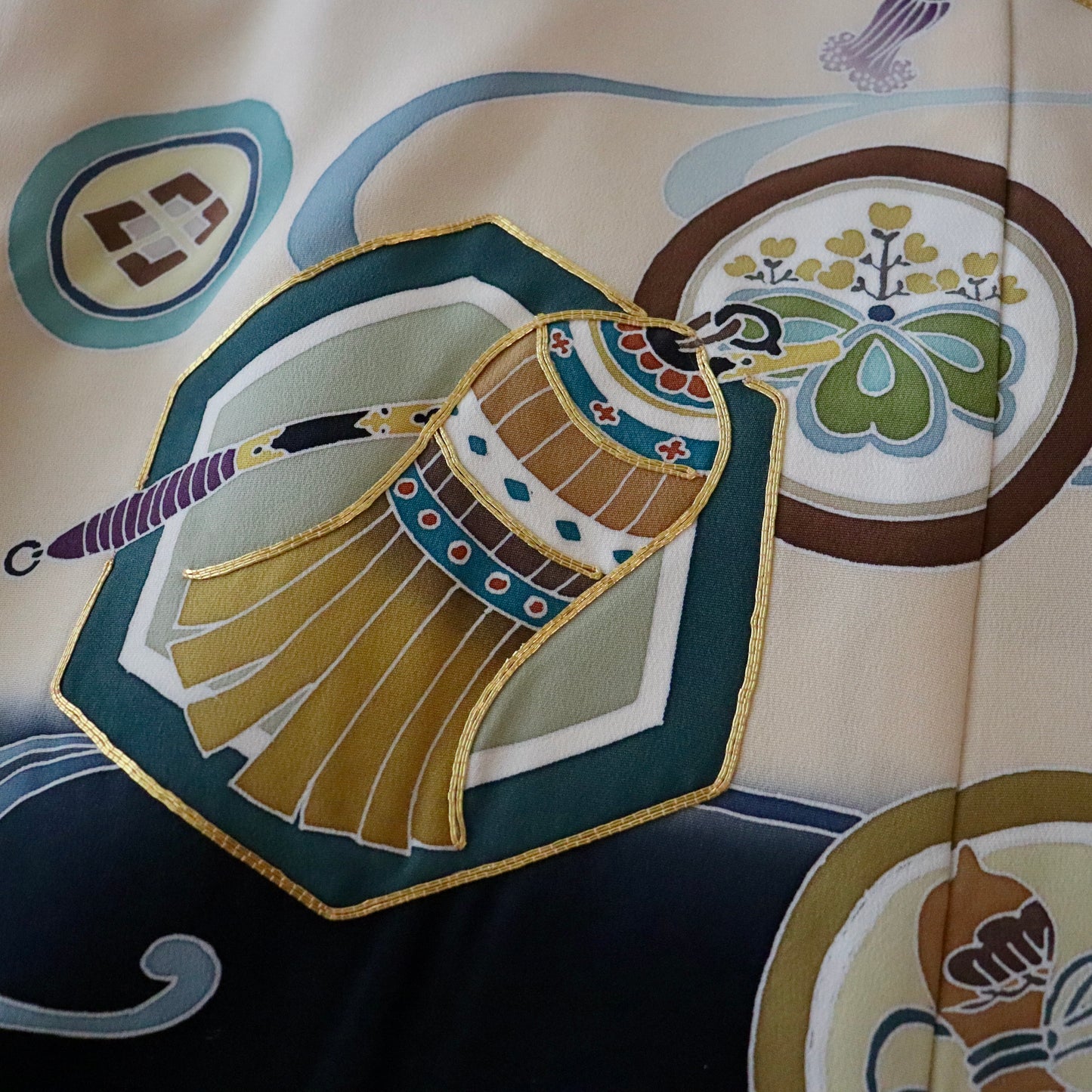 五歳 御祝着セット「熨斗目亀甲丸文」