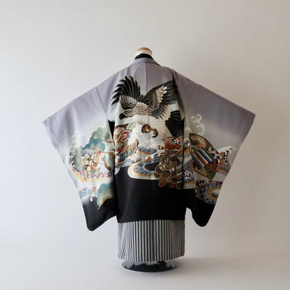 五歳 御祝着セット「鷹と波」