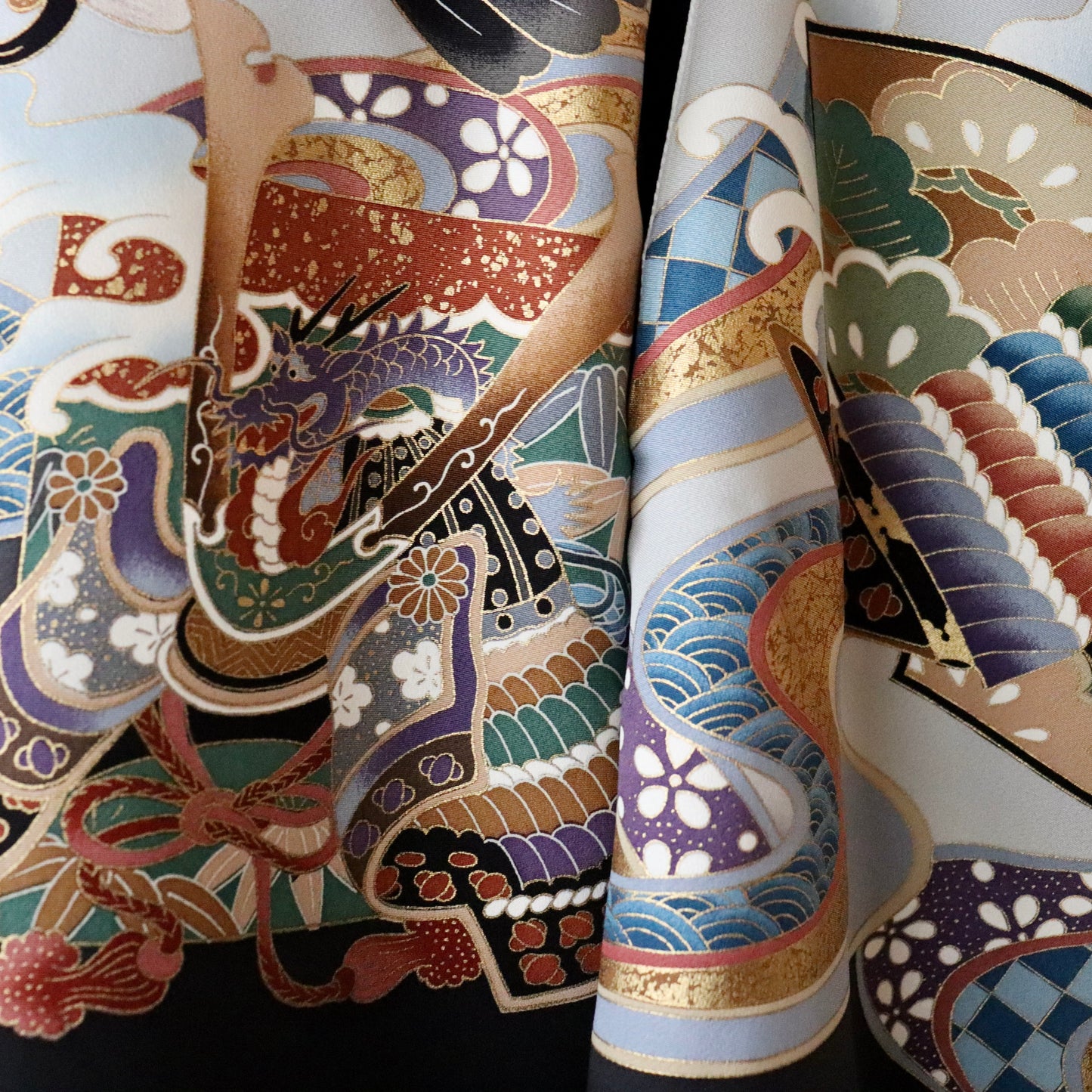 五歳 御祝着セット「鷹と波」