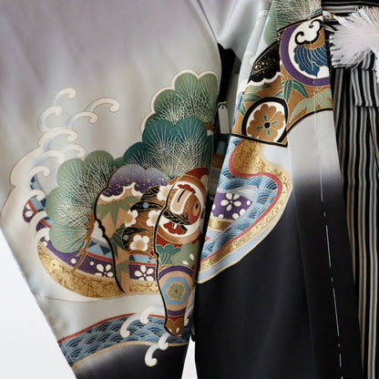 五歳 御祝着セット「鷹と波」