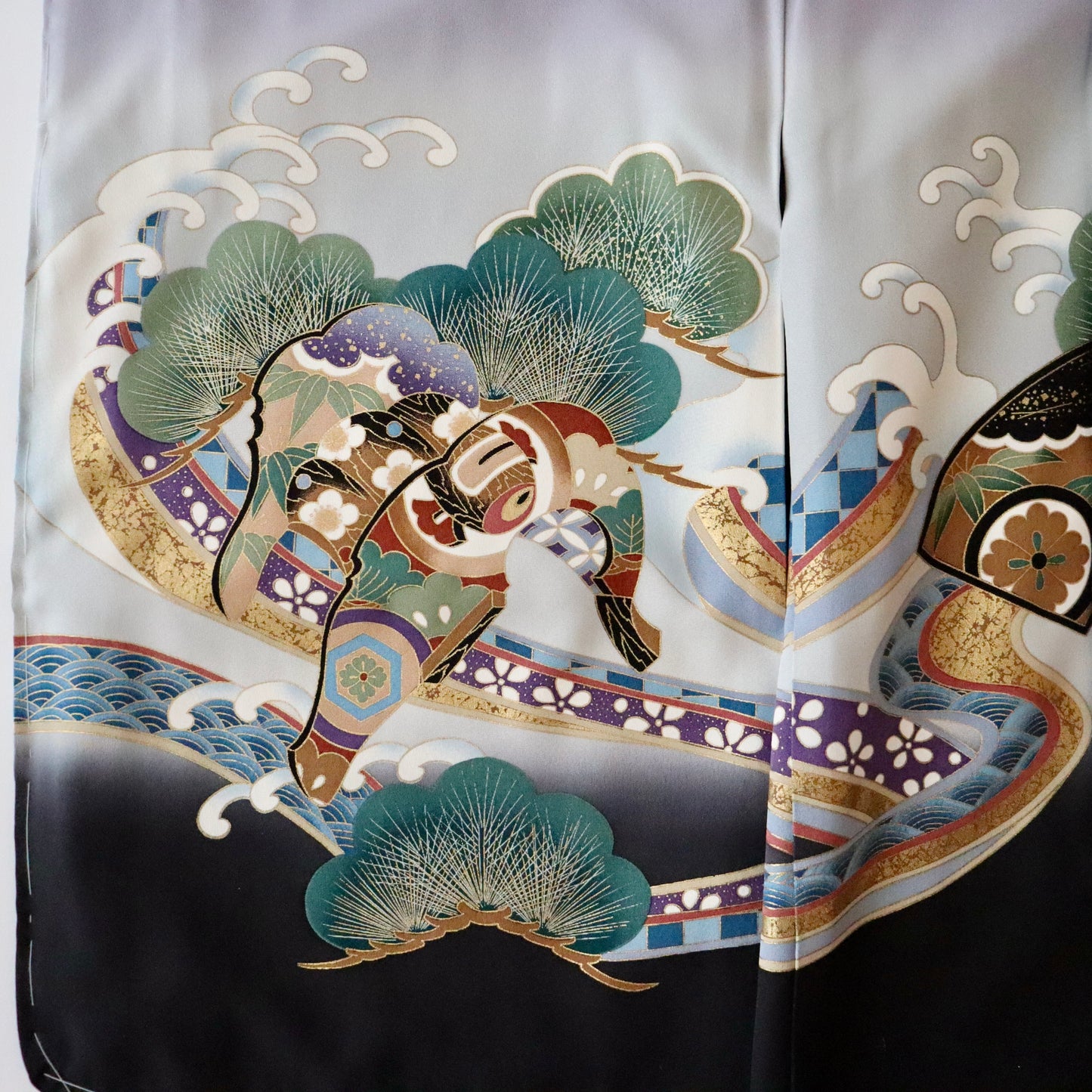 五歳 御祝着セット「鷹と波」