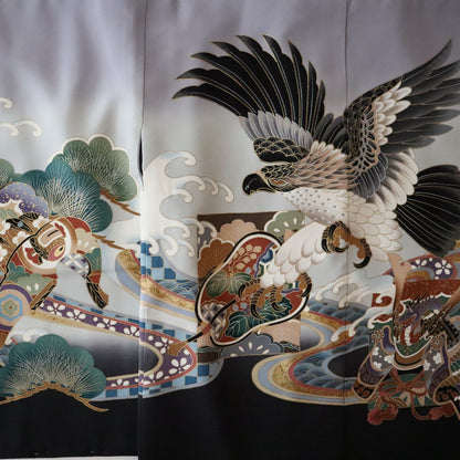 五歳 御祝着セット「鷹と波」