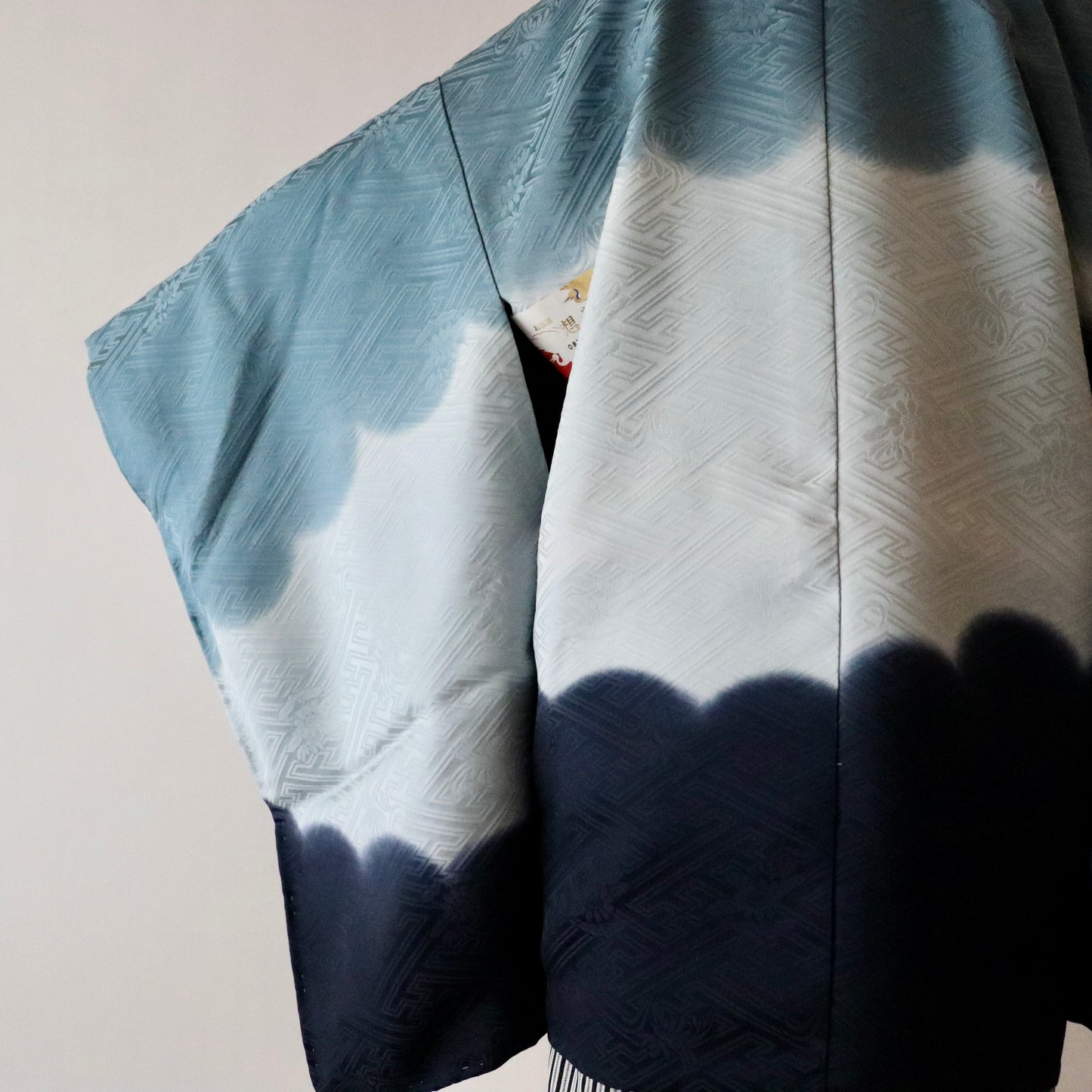 五歳 御祝着セット「暈し雲文 - nvy-g」