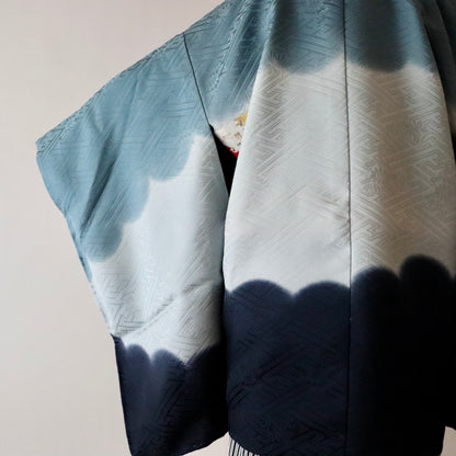 五歳 御祝着セット「暈し雲文 - nvy-g」