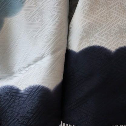 五歳 御祝着セット「暈し雲文 - nvy-g」