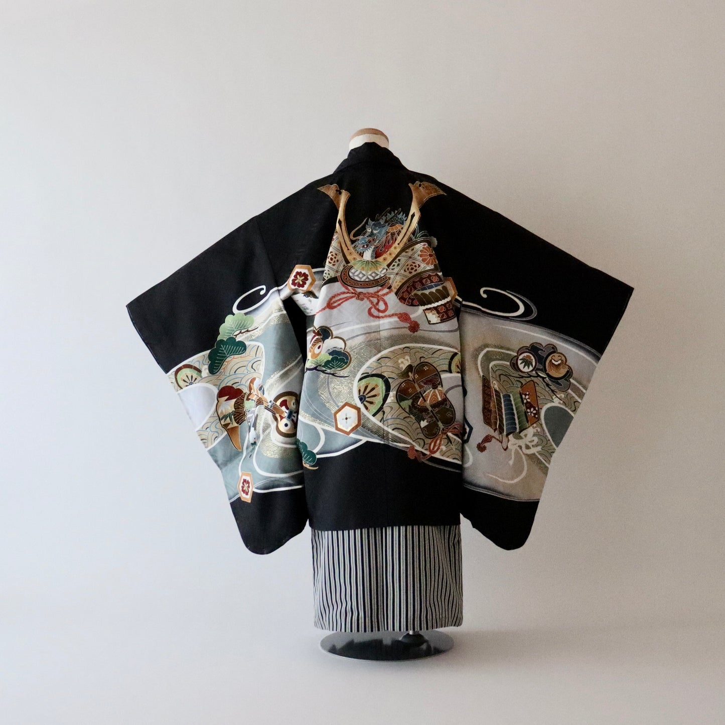 五歳 御祝着セット「松と兜」