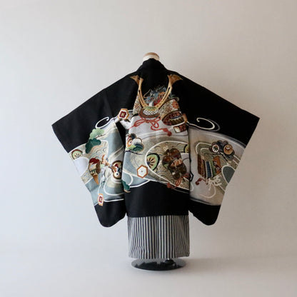 五歳 御祝着セット「松と兜」