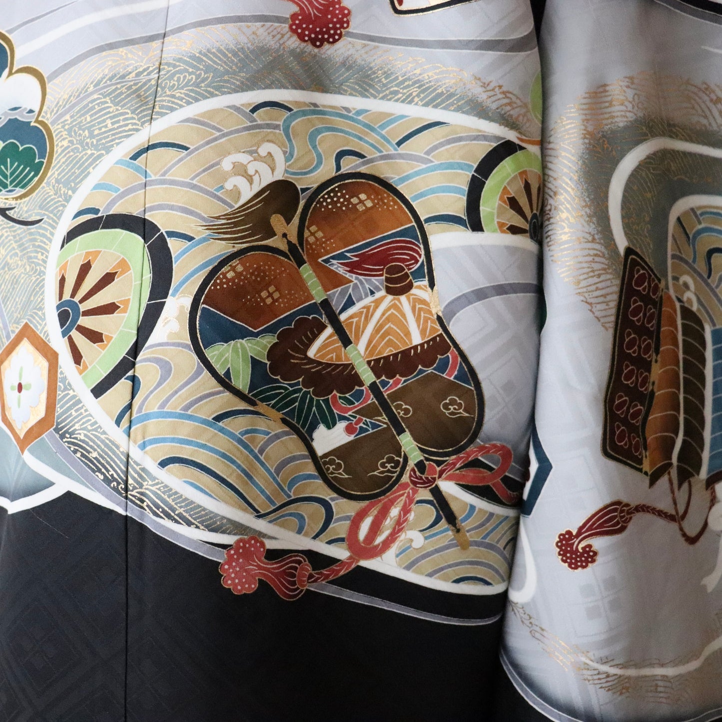 五歳 御祝着セット「松と兜」