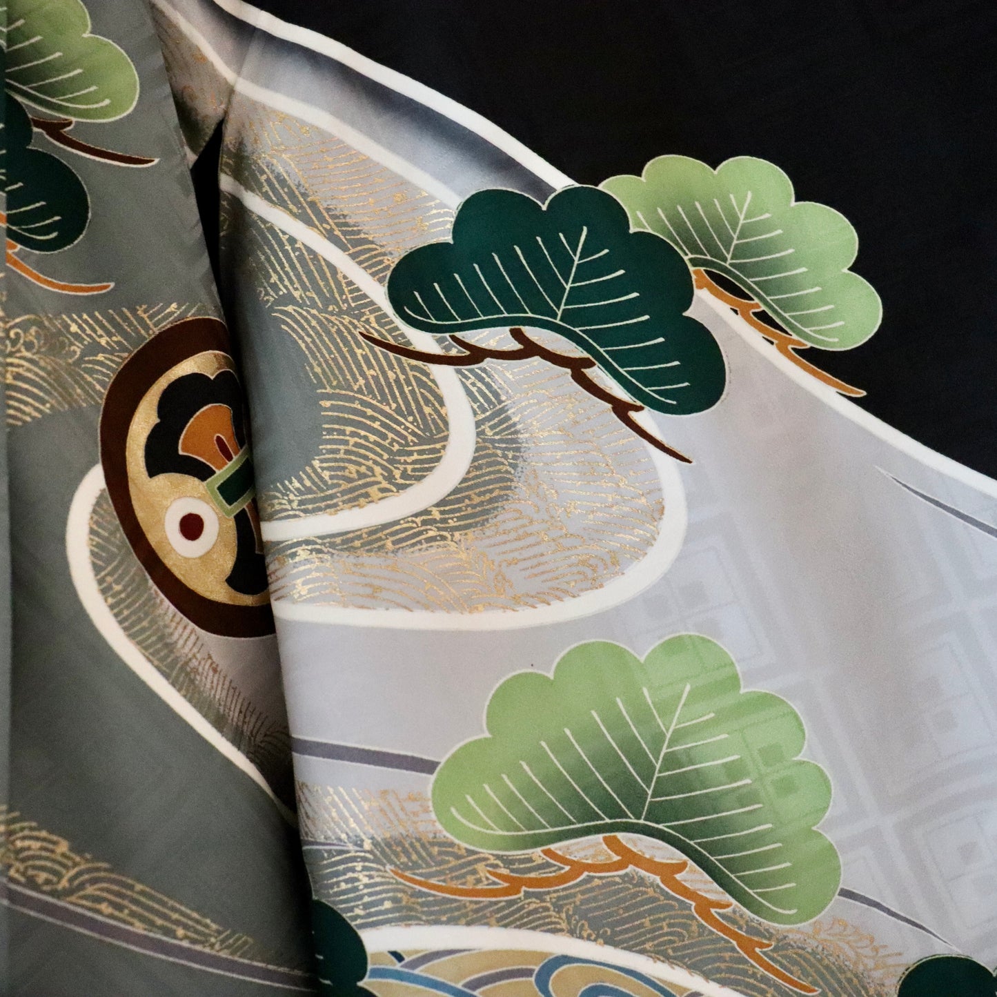 五歳 御祝着セット「松と兜」