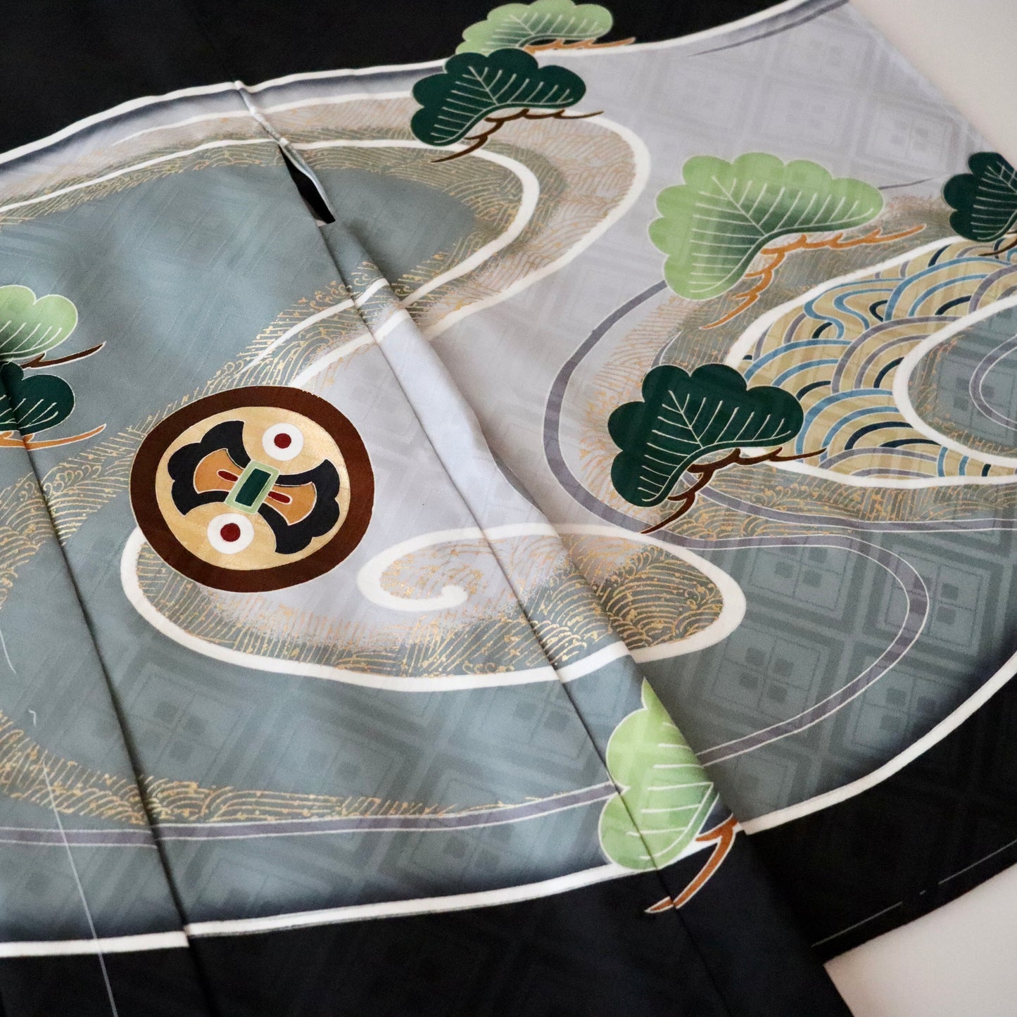 五歳 御祝着セット「松と兜」