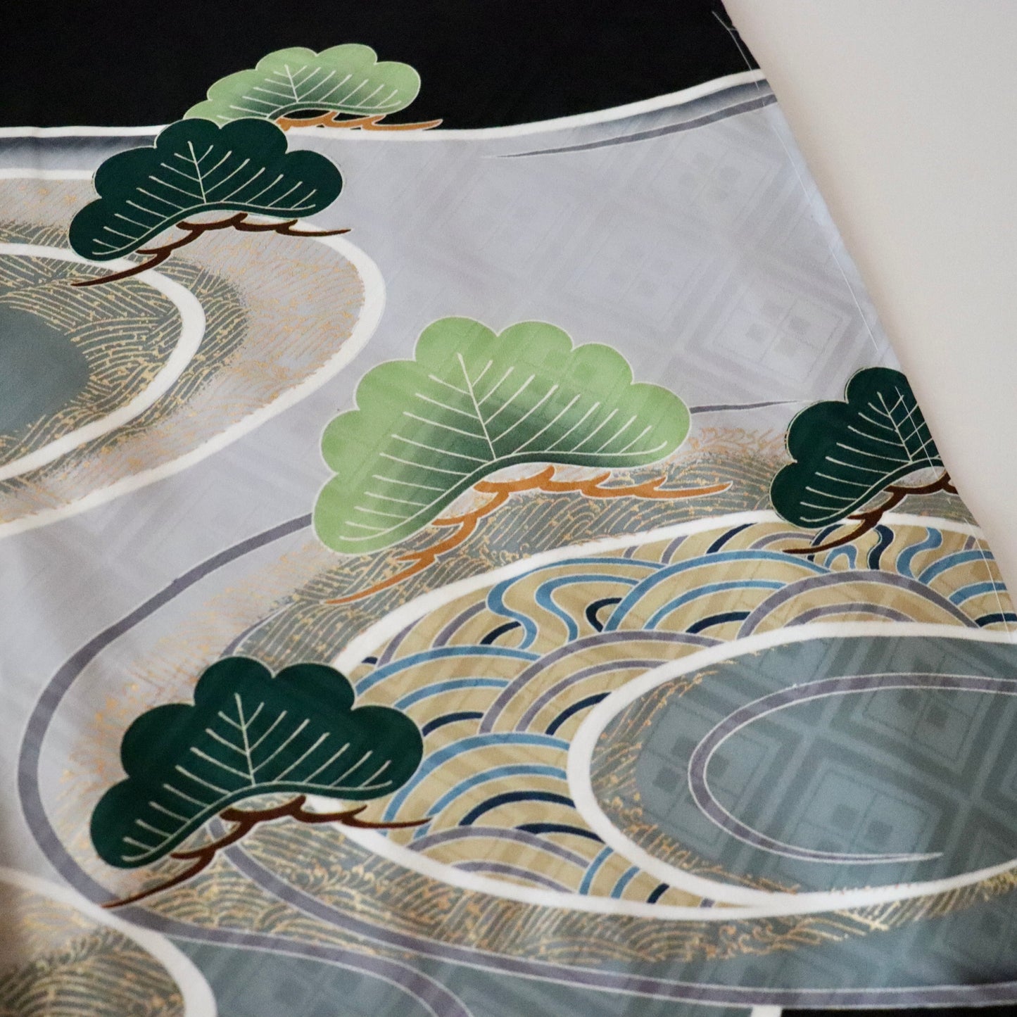 五歳 御祝着セット「松と兜」