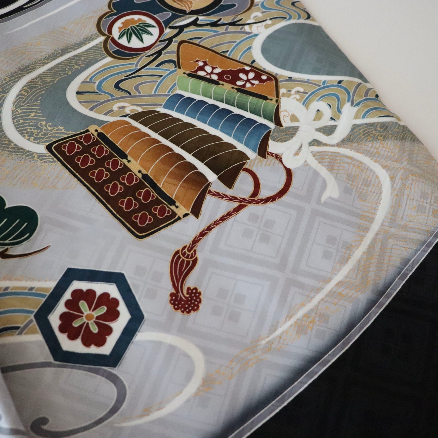 五歳 御祝着セット「松と兜」