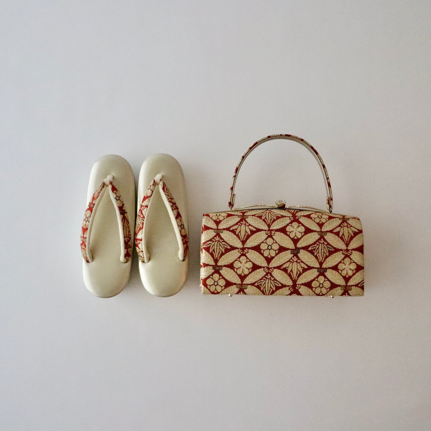 草履バッグセット「輪奈織 - 七宝」大原商店