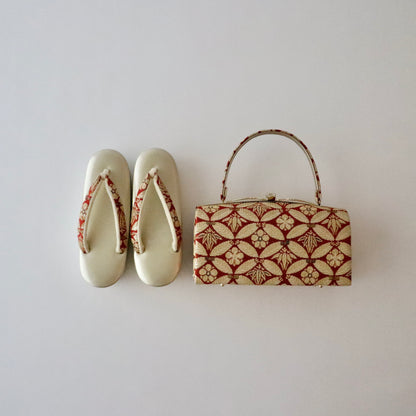 草履バッグセット「輪奈織 - 七宝」大原商店