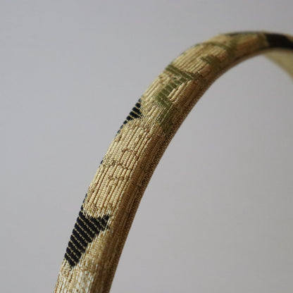 草履バッグセット「輪奈織 - 桜 blk」やまざき