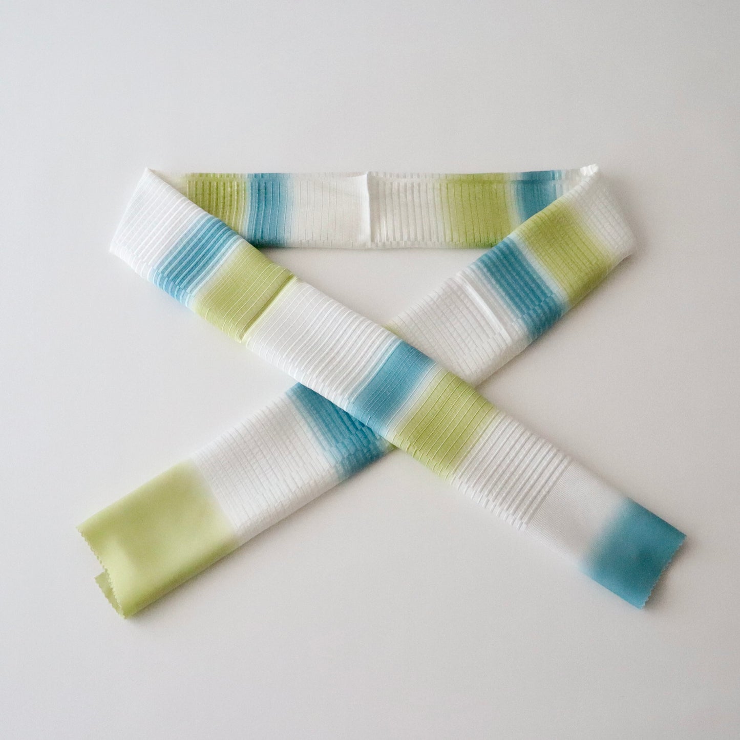 帯揚げ「意匠横段暈し - bl.gr」和小物さくら