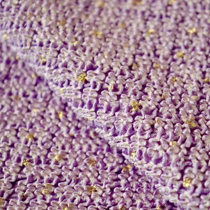 絞染帯揚げ「金散 - 藤紫」大原商店