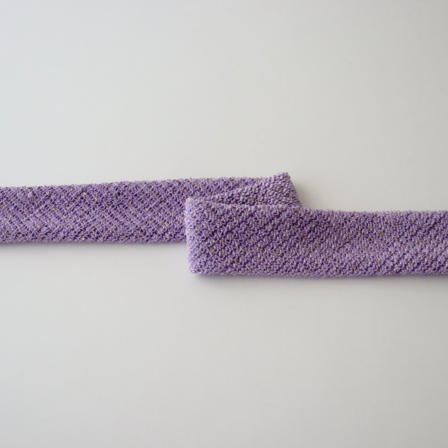 絞染帯揚げ「金散 - 藤紫」大原商店