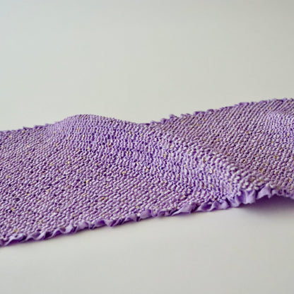 絞染帯揚げ「金散 - 藤紫」大原商店