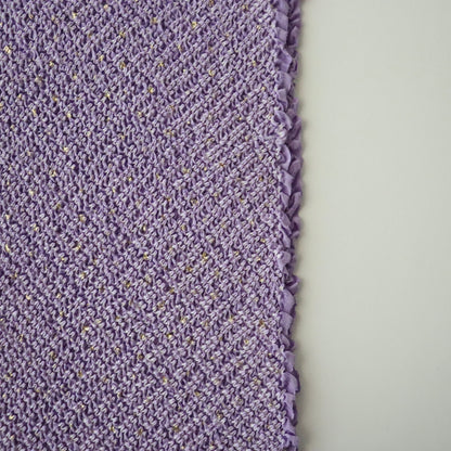 絞染帯揚げ「金散 - 藤紫」大原商店