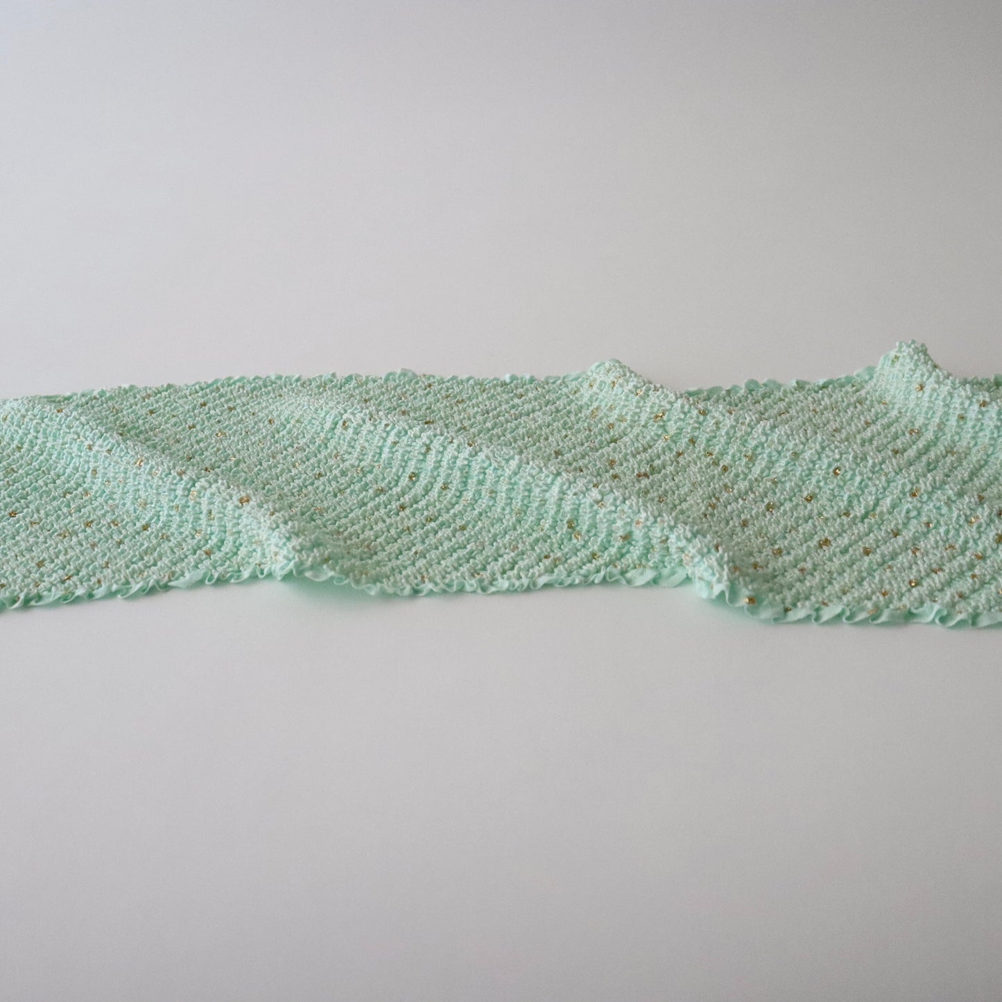 絞染帯揚げ「金散 - 白藍」大原商店