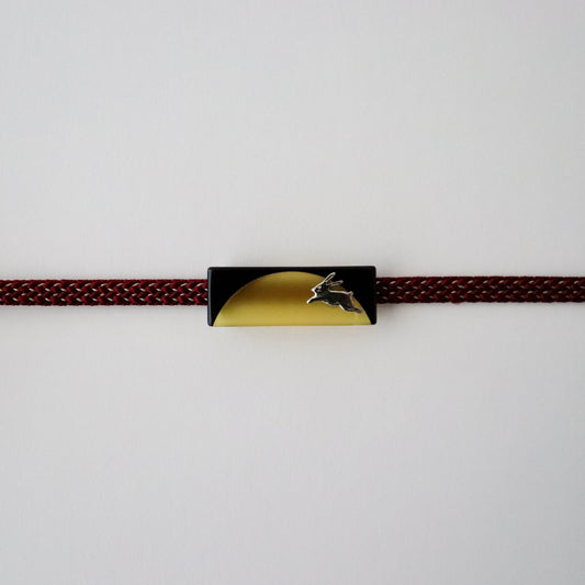 帯留「月兎 - blk」大原商店