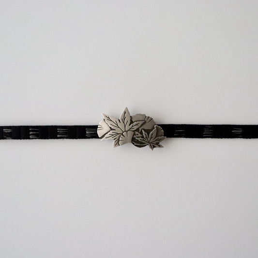 帯留「銀杏と楓」大原商店