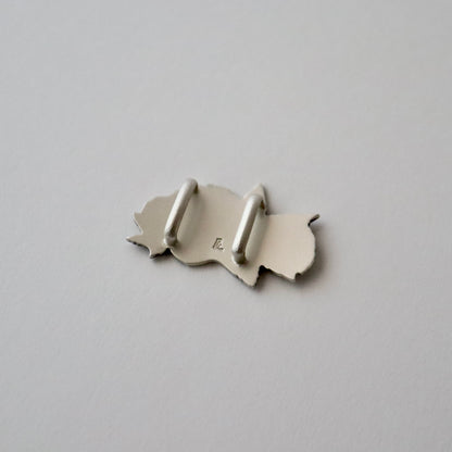 帯留「銀杏と楓」大原商店