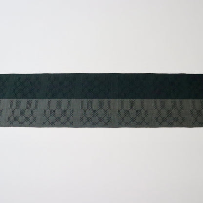 正絹四寸帯「首里花織 - dk.g」手仕事アヰ