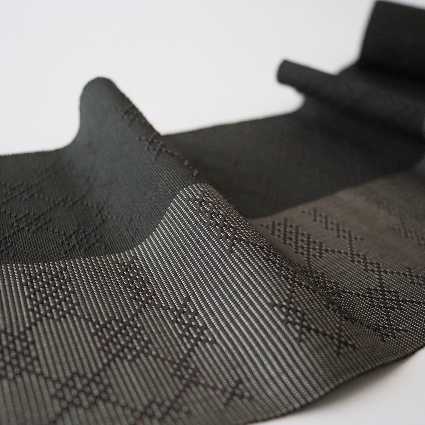 正絹四寸帯「首里花織 - dk.b」手仕事アヰ