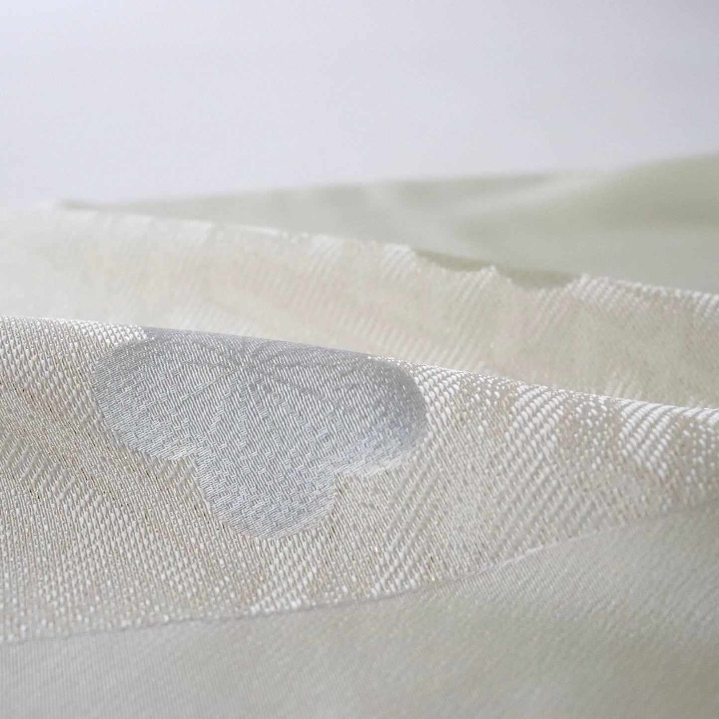 帯揚げ「縮緬縫取紗綾形手挿友禅 梅 - lt.g」和小物さくら