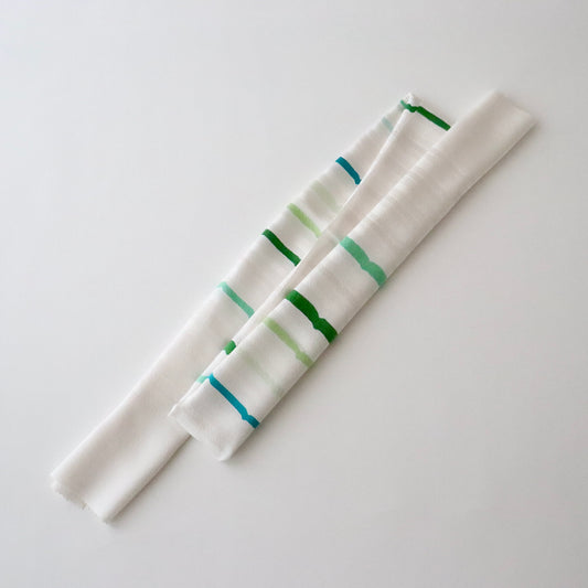 帯揚げ「臈纈横段 / grn」和小物さくら