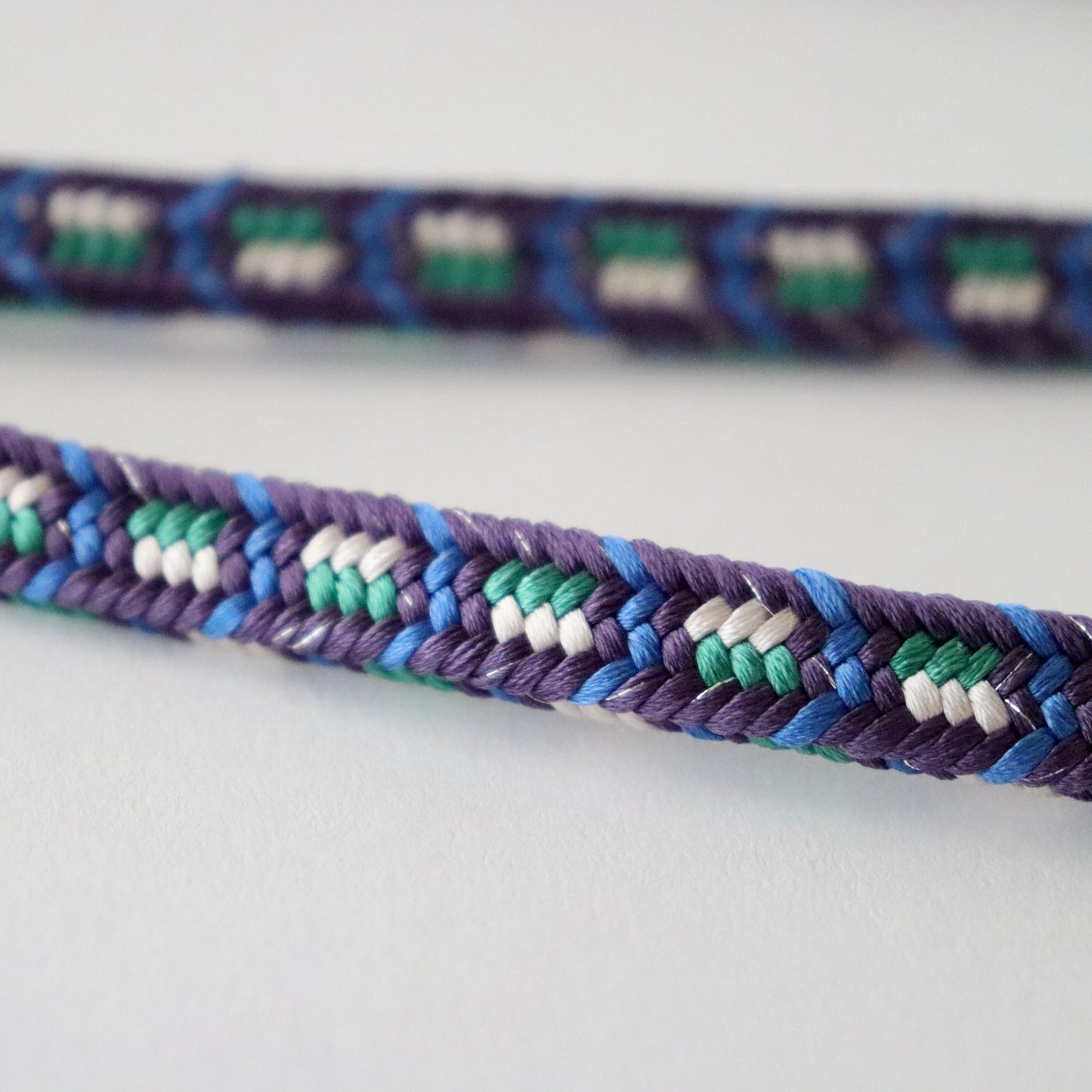 帯締め「丸台御岳亀甲柄 - blu」和小物さくら