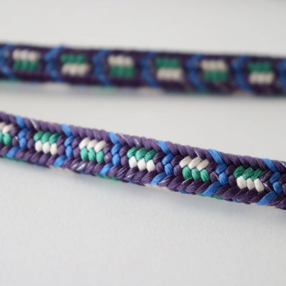 帯締め「丸台御岳亀甲柄 - blu」和小物さくら