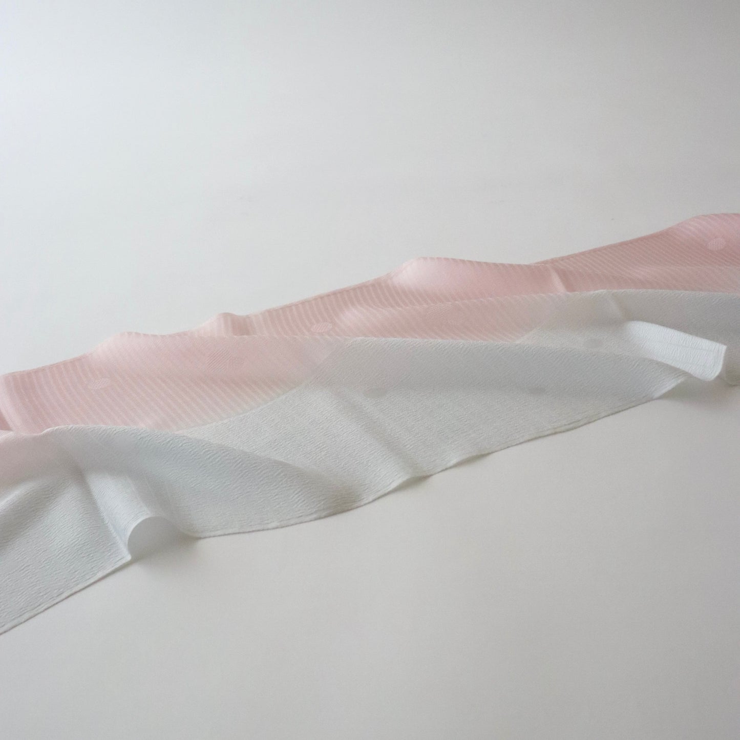 帯揚げ「蹌踉左右違い絽二色暈し - lt.pnk」和小物さくら