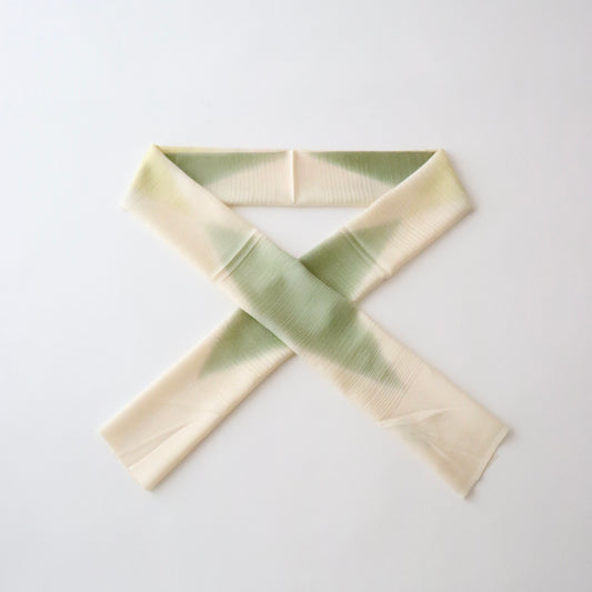 帯揚げ「菱立涌暈し - grn」和小物さくら