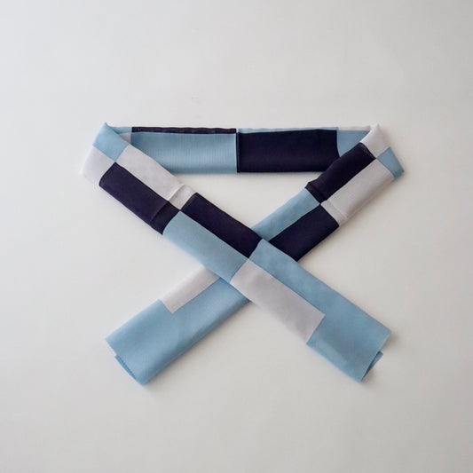 帯揚げ「ローケツ市松 - blu」和小物さくら