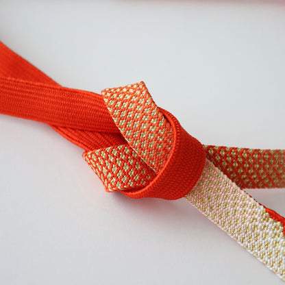 帯締め「高麗網目暈し - p rd」和小物さくら