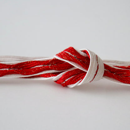 帯締め「高麗浮木の葉- wht.rd」和小物さくら