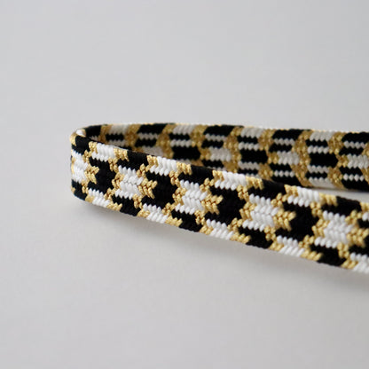 帯締め「貝ノ口変わり亀甲 - blk」和小物さくら