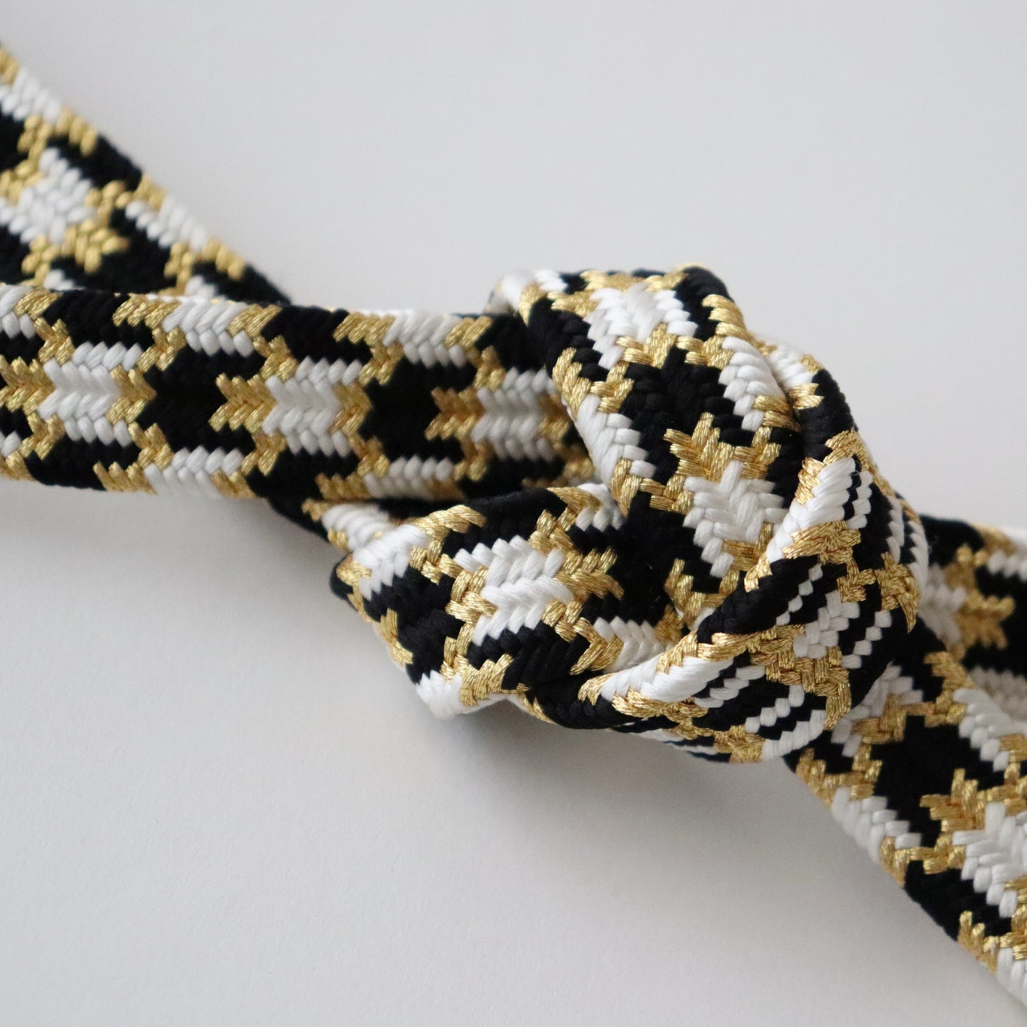 帯締め「貝ノ口変わり亀甲 - blk」和小物さくら