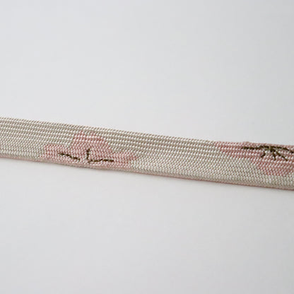 帯締め「手組み桜- wht.lt p」　和小物さくら