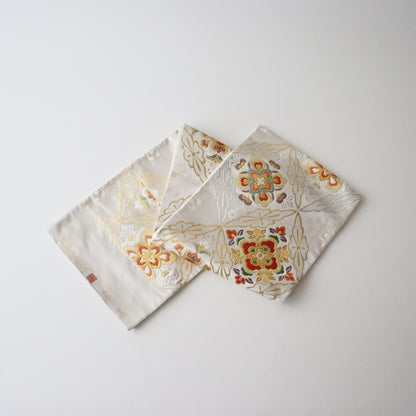 袋帯「吉兆綾錦 - 菱繋ぎ華文」絲屋善創