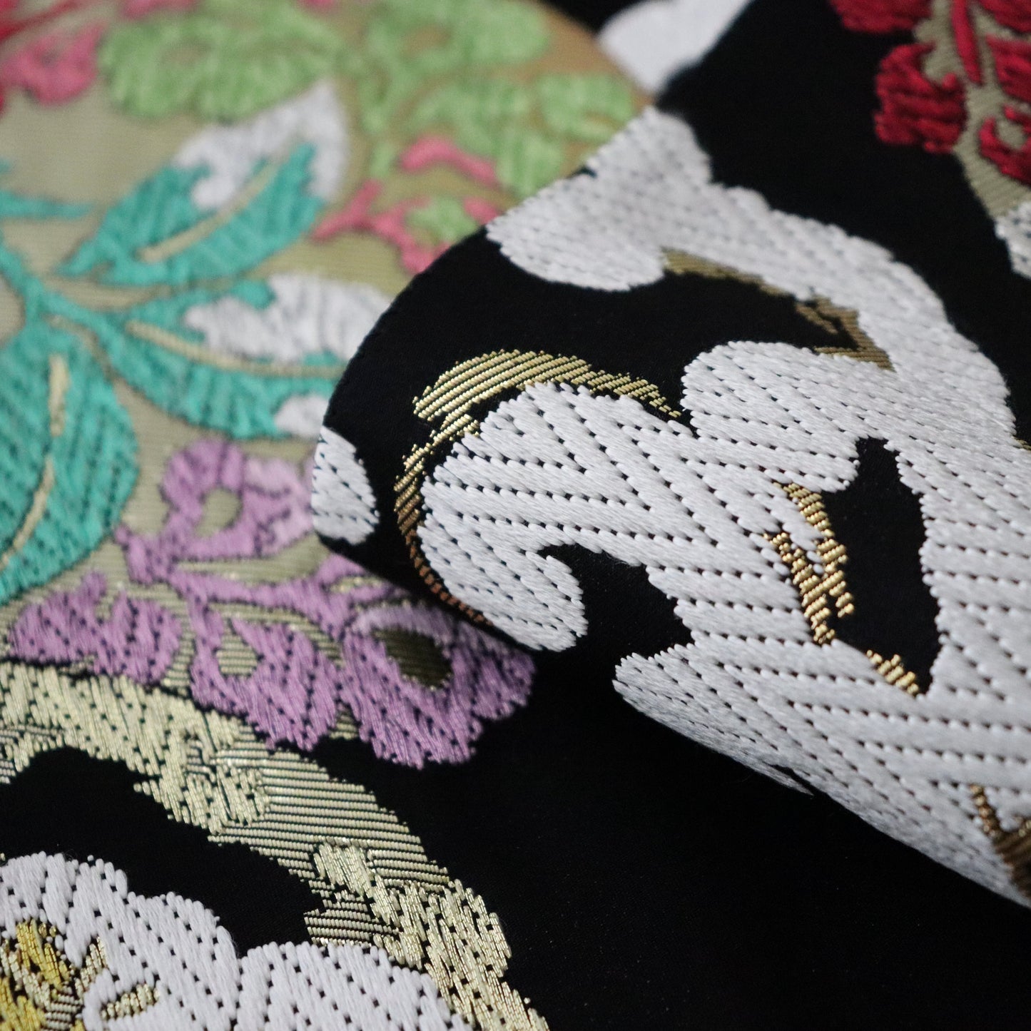 袋帯「唐絹 - 波花丸松竹梅」志都香