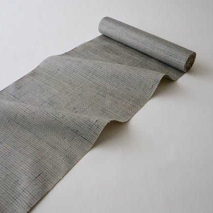 小千谷紬「小田島格子/百入茶」おだきん - 小田島克明