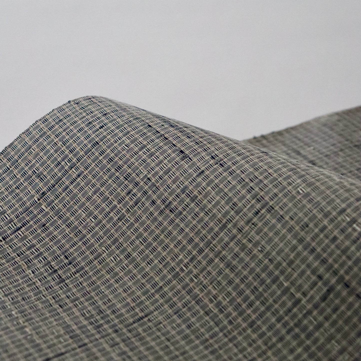 小千谷紬「小田島格子/百入茶」おだきん - 小田島克明