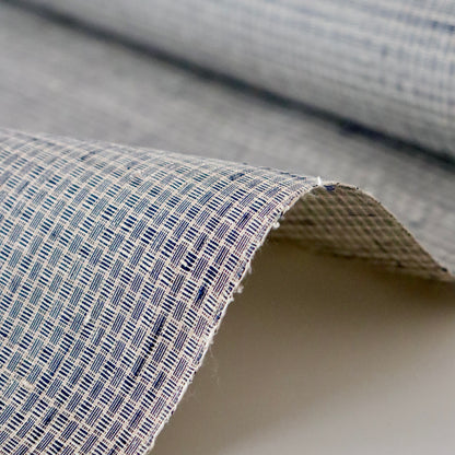 小千谷紬「小田島格子/百入茶」おだきん - 小田島克明